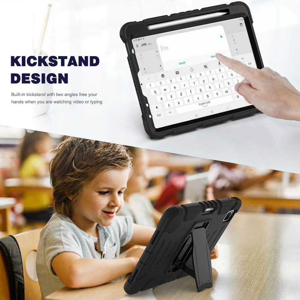 VRN-iPad-PR8 | iPad Pro 11 ( 1st / 2nd / 3rd / 4th Gen. ) 2018 / 2020 / 2021 / 2022 | 3 layers Protective Rugged Case with kick-stand - Image 6