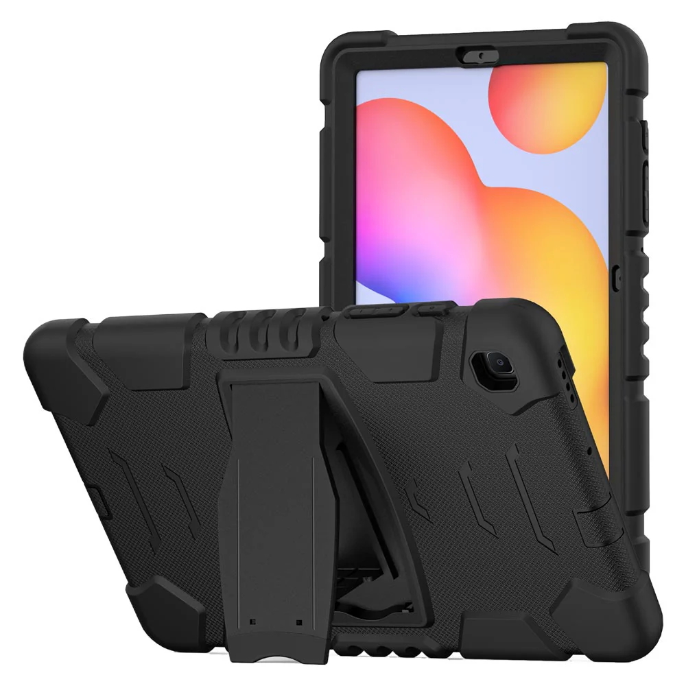 VRN-SS-P610 | Samsung Galaxy Tab S6 Lite SM-P620 P625 (2024) / SM-P613 P619 (2022) / SM-P610 P615 (2020) | 3 layers Protective Rugged Case with kick-stand