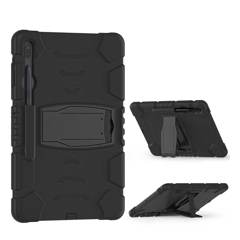 VRN-SS-S7FE | Samsung Galaxy Tab S7 Plus S7+ SM-T970 / T975 / T976B | 3 layers Protective Rugged Case with kick-stand - Image 5