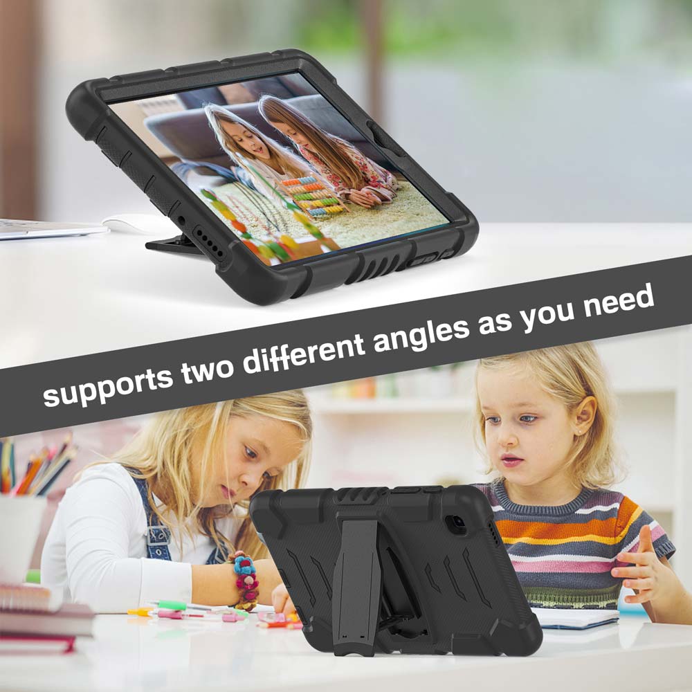 VRN-SS-T225 | Samsung Galaxy Tab A7 Lite SM-T225 / SM-T220 / SM-T225N / SM-T227U | 3 layers Protective Rugged Case with kick-stand - Image 5