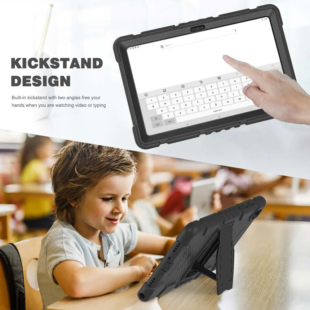 VRN-SS-T500 | Samsung Galaxy Tab A7 10.4 SM-T500 T505 T507 (2020) / A7 10.4 SM-T509 (2022) | 3 layers Protective Rugged Case with kick-stand - Image 3
