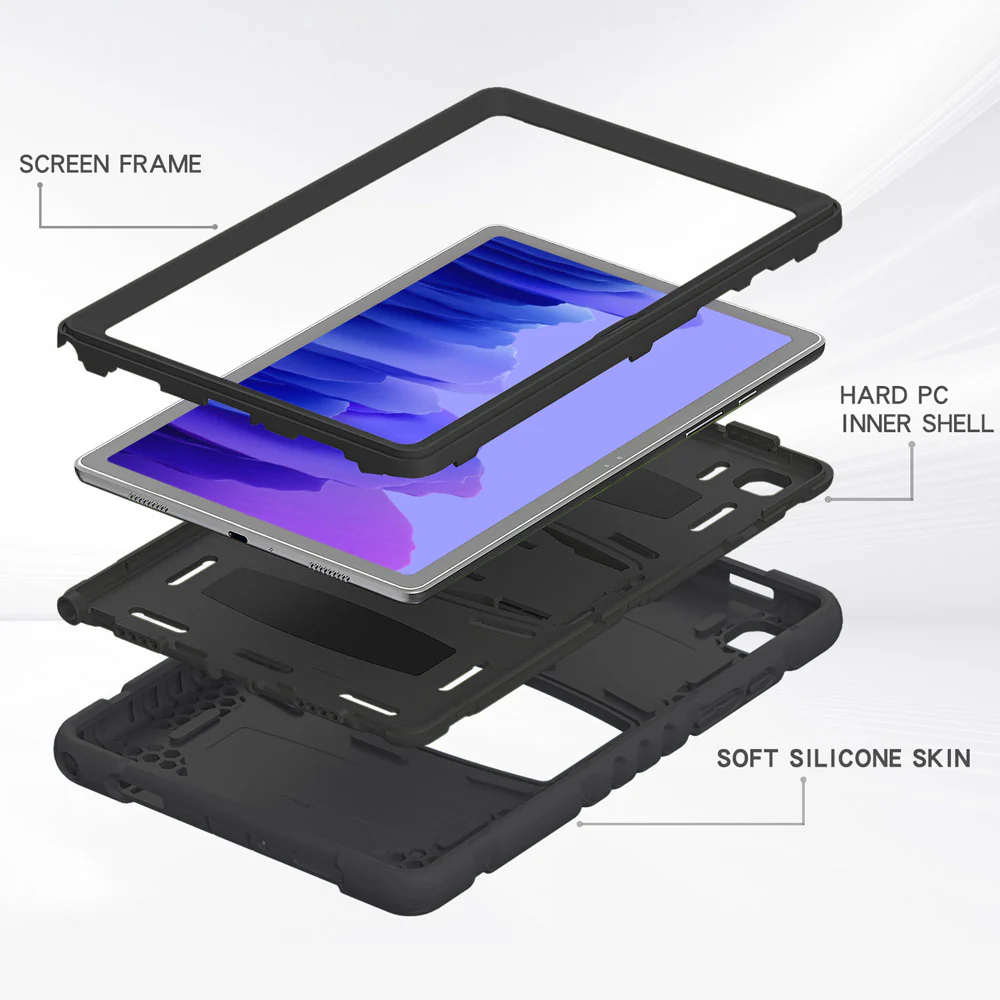 VRN-SS-T500 | Samsung Galaxy Tab A7 10.4 SM-T500 T505 T507 (2020) / A7 10.4 SM-T509 (2022) | 3 layers Protective Rugged Case with kick-stand - Image 5