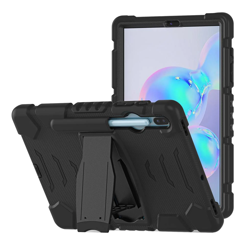 VRN-SS-T860 | Samsung Galaxy Tab S6 T860 T865 | 3 layers Protective Rugged Case with kick-stand