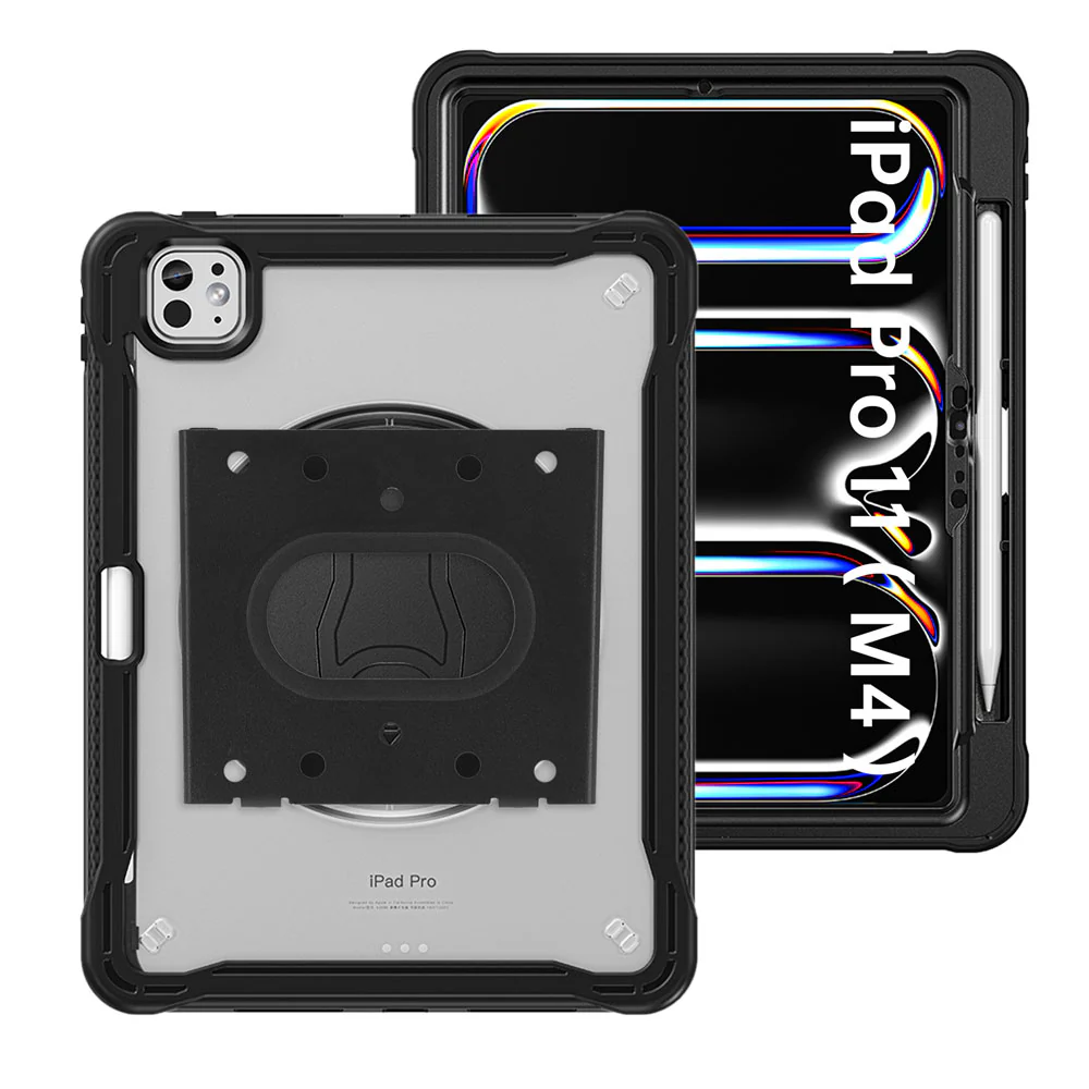 VSA-HVN-iPad-PR11 | iPad Pro 11 (M4) / (M5) | 2 Layers Rugged VESA Tablet Case with Wall Mount