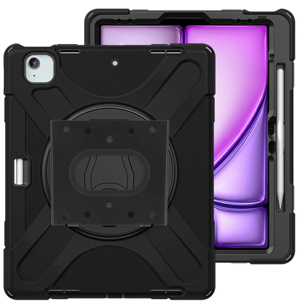 VSA-JVN-iPad-A6 | iPad Air 13 (M2) / (M3) / (M4) | Ultra 3 Layers Rugged VESA Tablet Case with Wall Mount