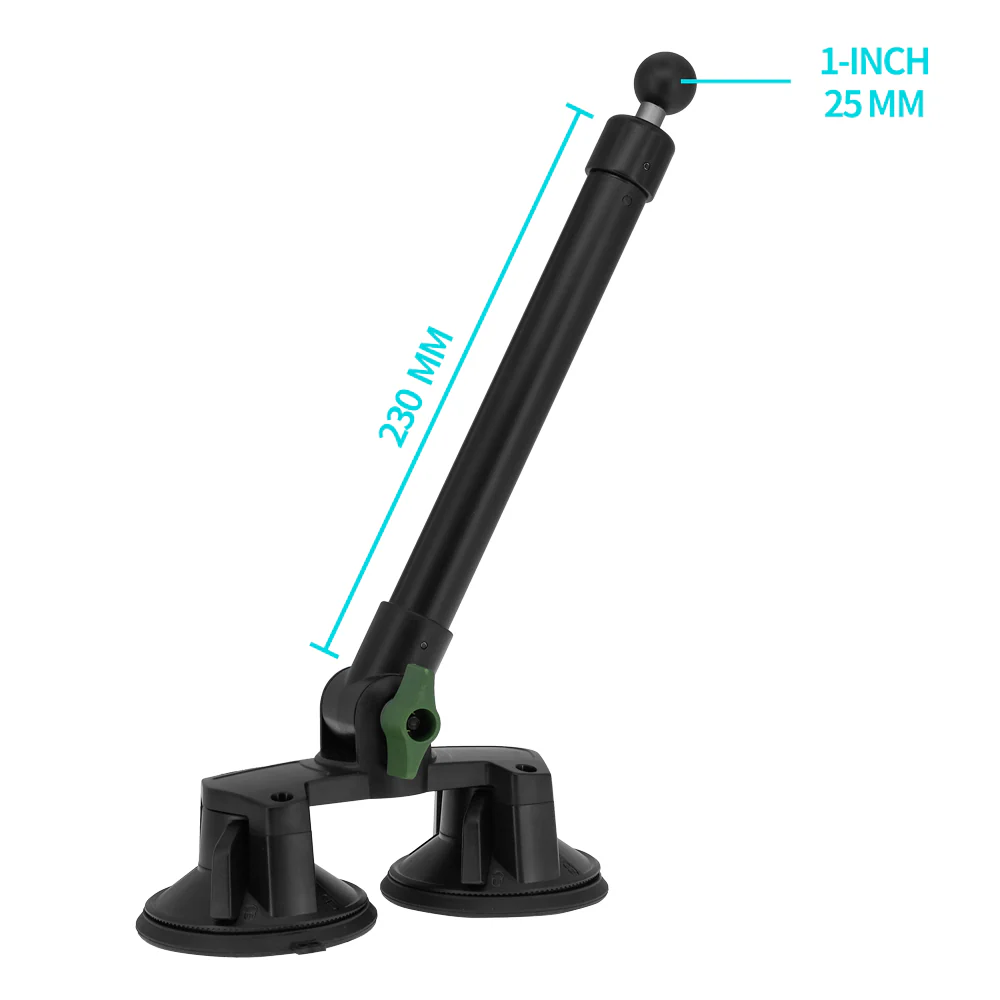 XMA-P65 | Dual Suction Cup Mount Base with Long Arm - Image 2
