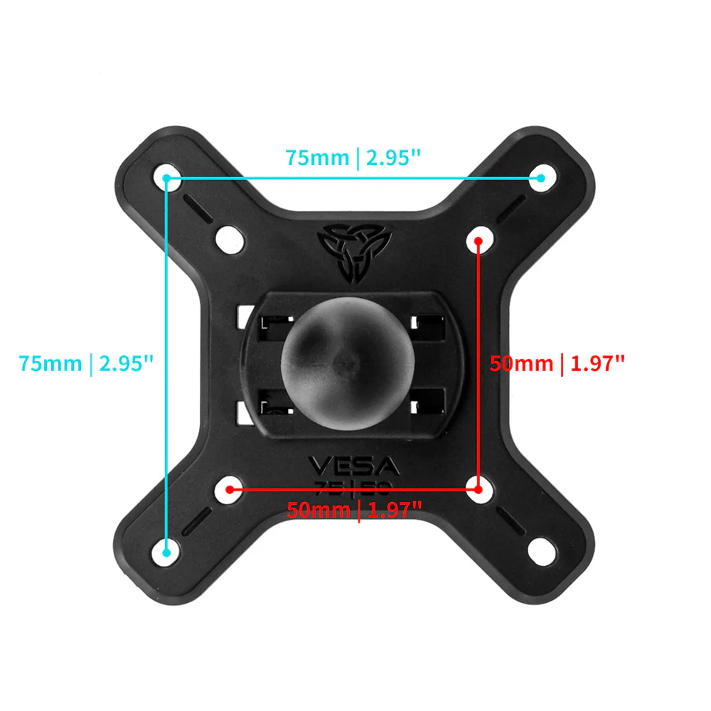 VSA-P38 | Quick Release Handle Bar VESA Mount ( 75x75mm | 50x50mm ) | Design for Tablet - Image 3