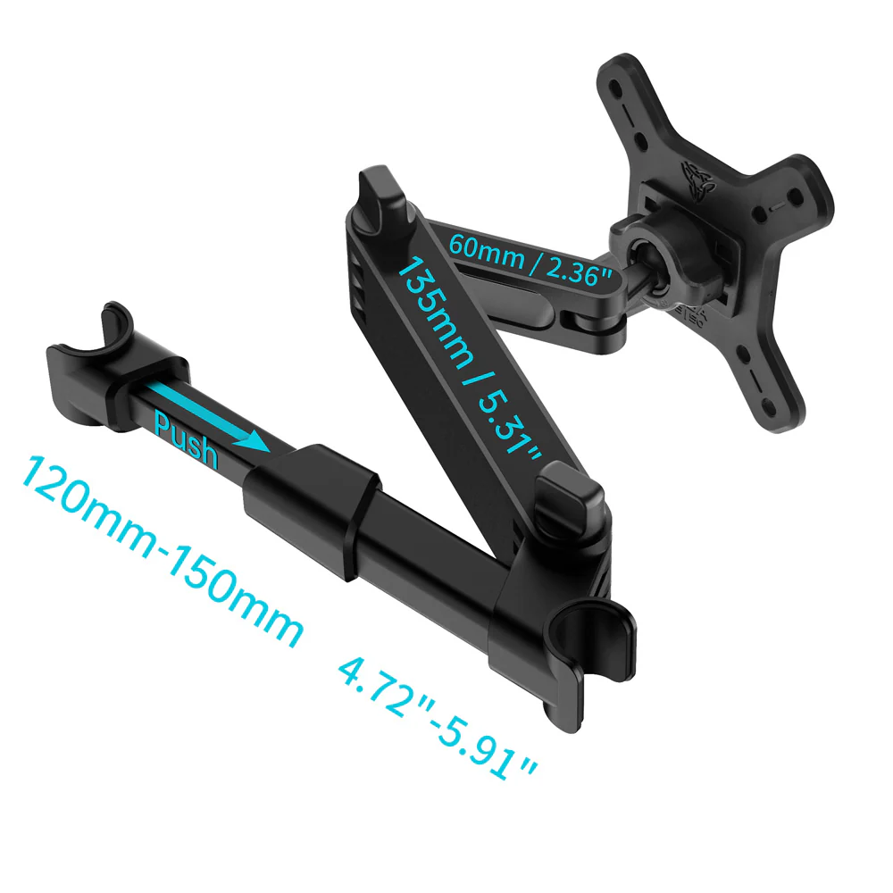 VSA-X106 | Back Seat Mount VESA Mount ( 75x75mm | 50x50mm ) | Design for Tablet - Image 4