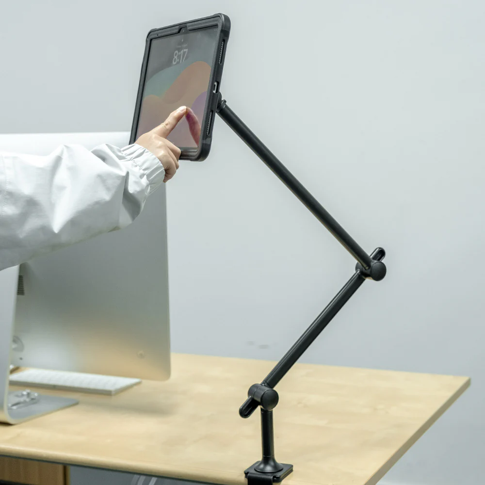 VSA-X141 | Aluminium Adjustable Arm Clamp VESA Mount ( 75x75mm | 50x50mm ) | Design for Tablet - Image 5