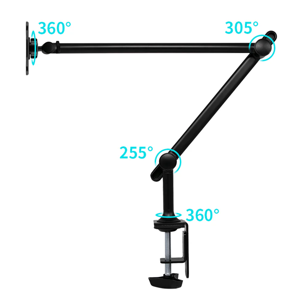 VSA-X141 | Aluminium Adjustable Arm Clamp VESA Mount ( 75x75mm | 50x50mm ) | Design for Tablet - Image 8