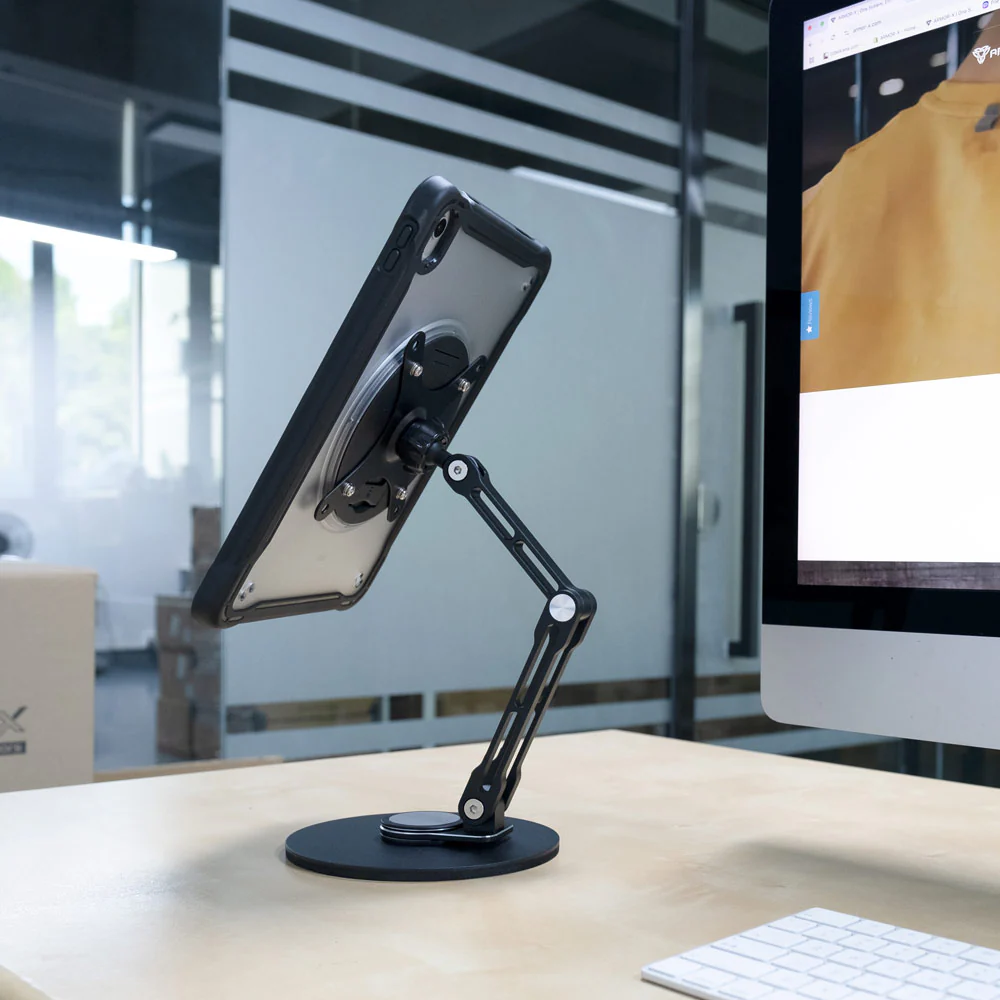 VSA-X154 | Adjustable Foldable Swivel Desktop VESA Mount ( 75x75mm | 50x50mm ) | Design for Tablet - Image 2