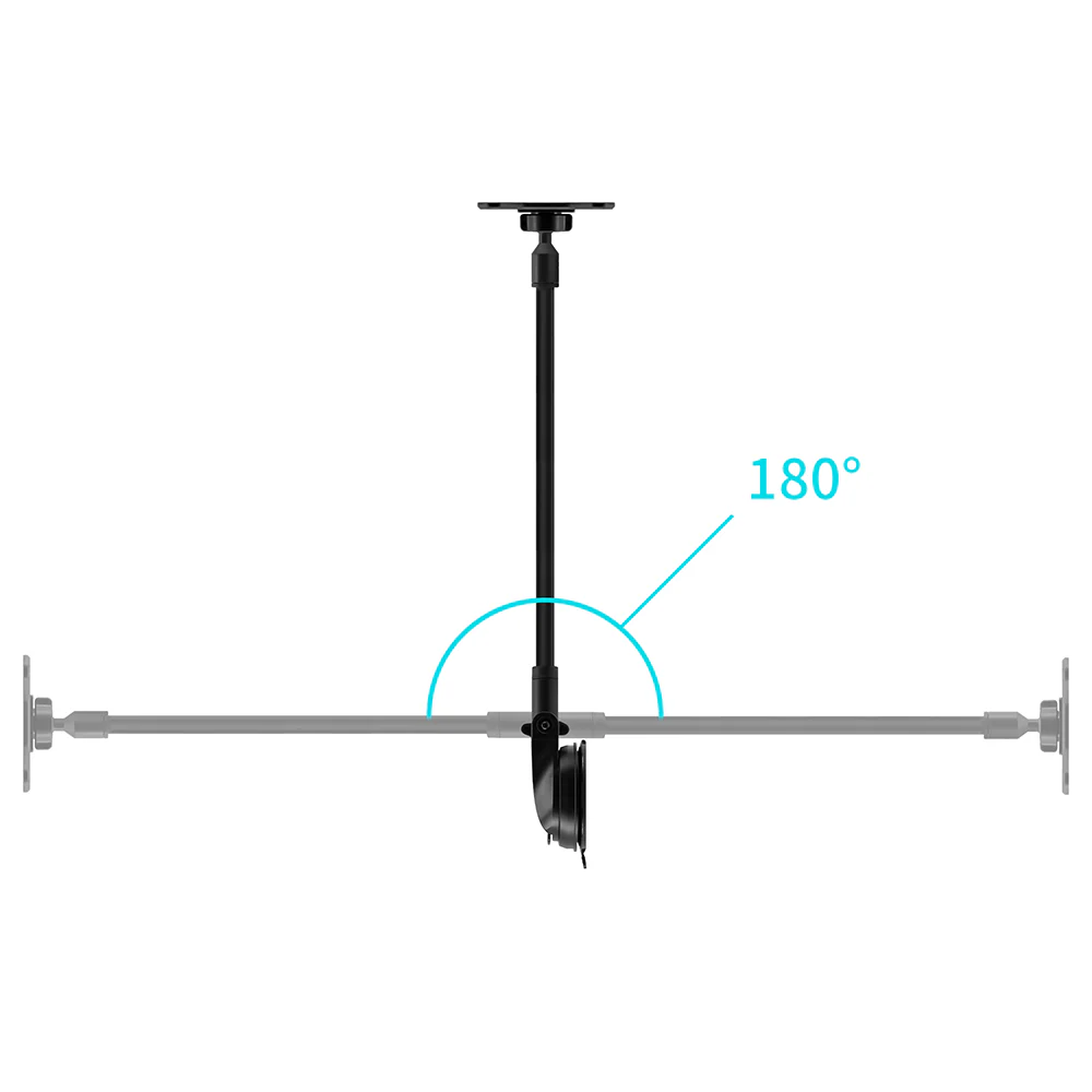 VSA-X172 |  Truck / Work Van / Bus Dashboard Extra Long Suction Cup VESA Mount ( 75x75mm | 50x50mm ) for ELD & Fleets | Design for Tablet - Image 5