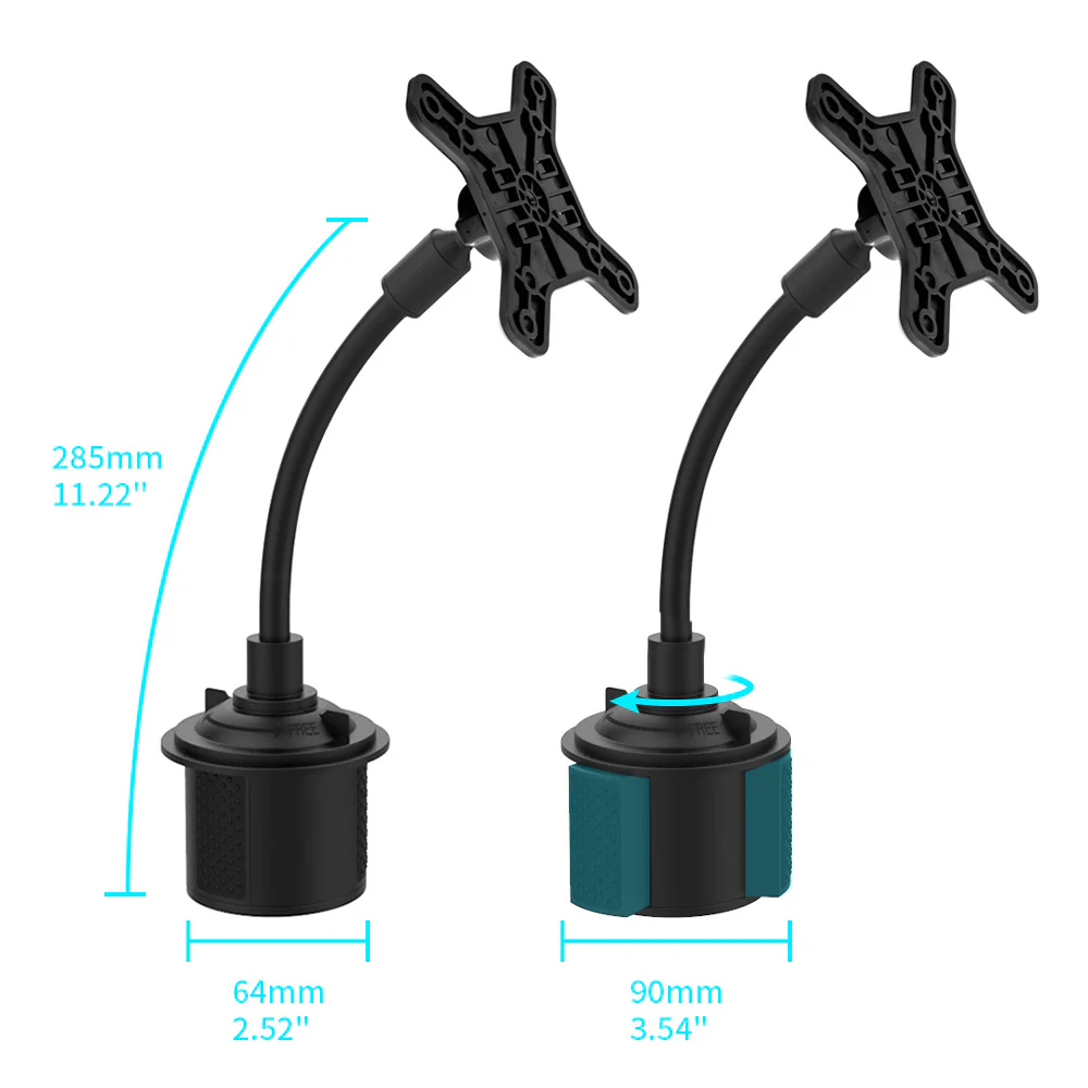 VSA-X92 | Flexible Cup Holder Mount VESA Mount ( 75x75mm | 50x50mm ) | Design for Tablet - Image 3