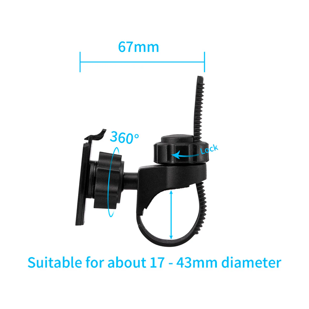 X127K | Bike Handle Bar Strap Mount | ⌀17-43mm | TYPE-K for Active KEY - Image 5