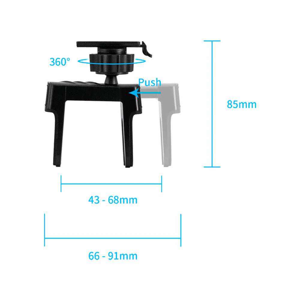 X129K | Circular Air Vent Mount | TYPE-K For ActiveKEY - Image 4