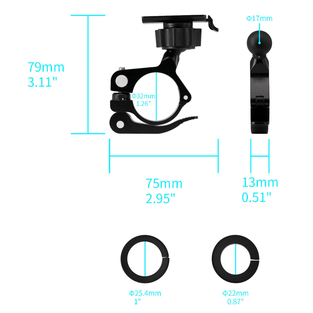 X135K | Motorcycle Quick Release Handlebar Mount | TYPE-K For ActiveKEY - Image 4