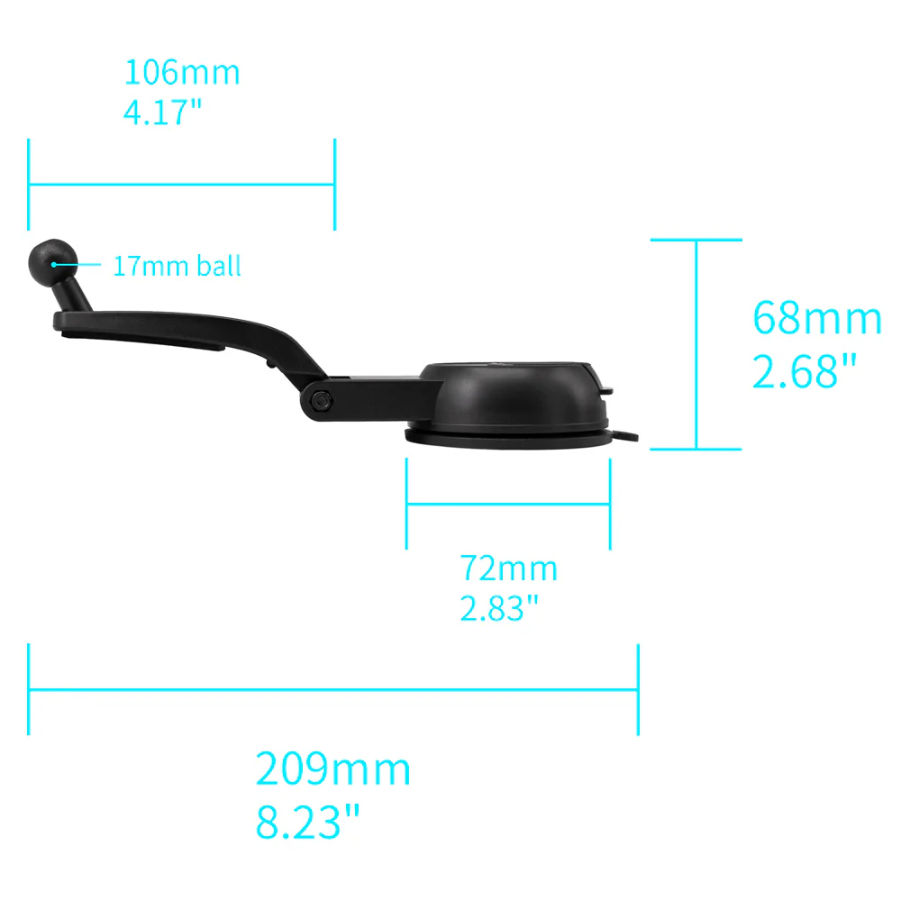 X136T | Folding Car Dashboard Suction Cup Mount | TYPE-T for Tablet - Image 4