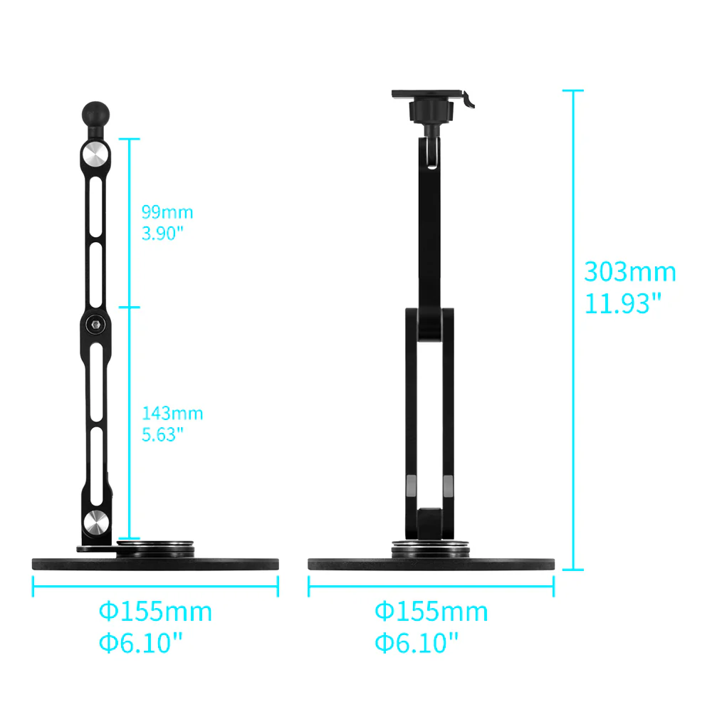 X154K | Adjustable Foldable Swivel Desktop Mount | TYPE-K For ActiveKEY - Image 6