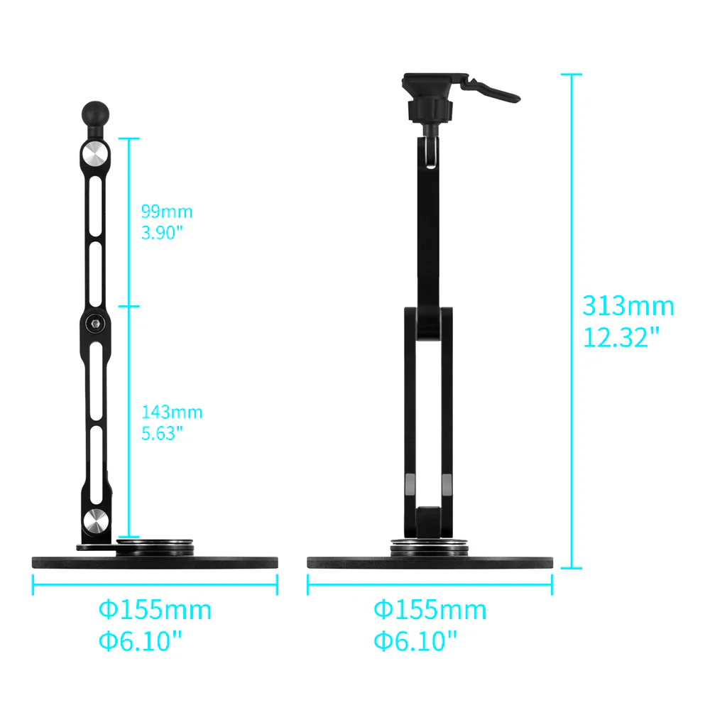 X154T | Adjustable Foldable Swivel Desktop Mount | TYPE-T For Tablet - Image 6