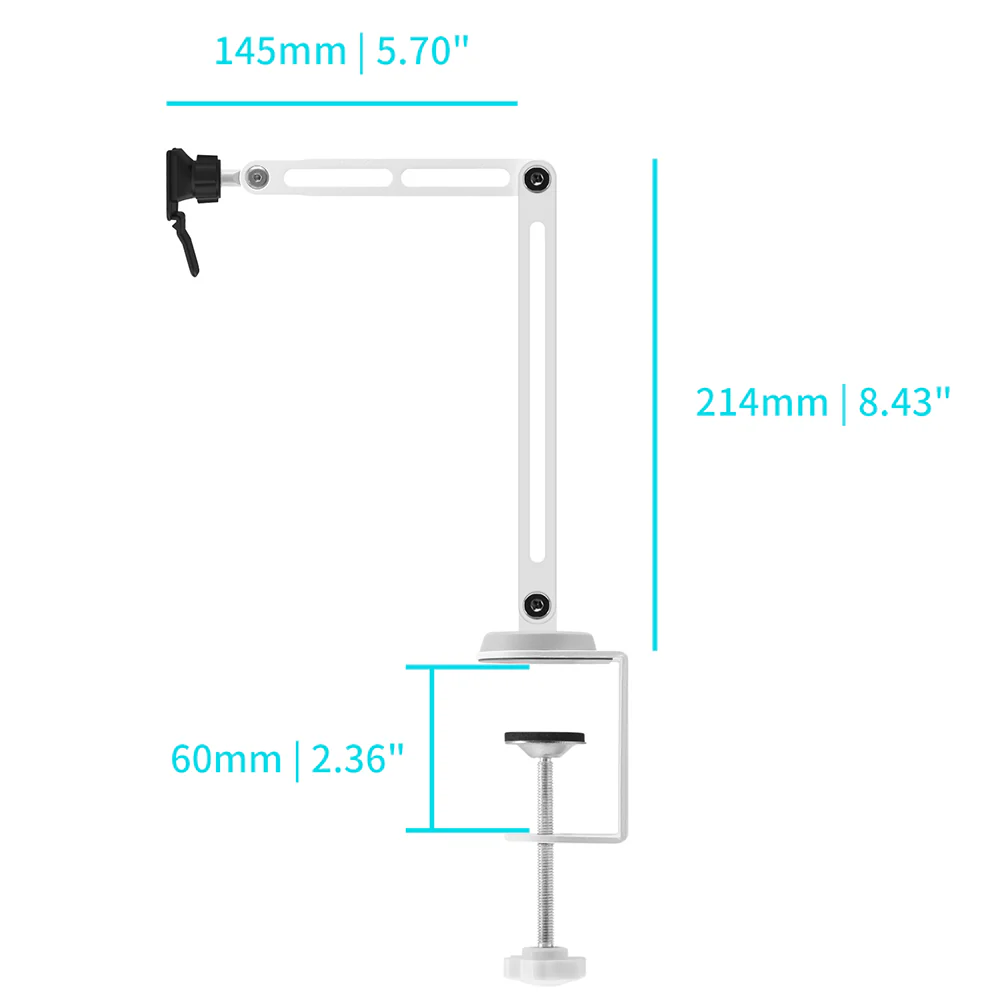 X164T | Aluminium Adjustable Arm Clamp Mount |  TYPE-T for Tablet - Image 4