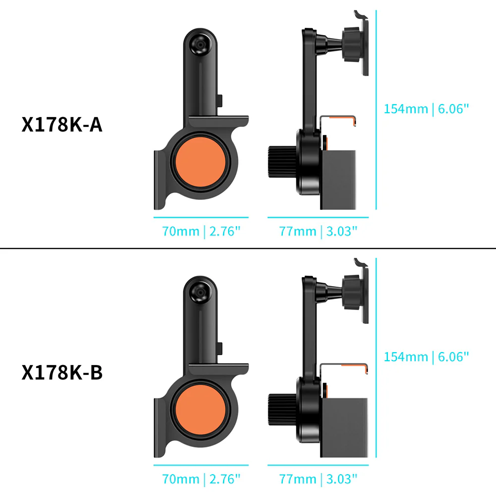 X178K | Car Center Console Screen Fixed Clip Mount | TYPE-K For ActiveKEY - Image 5