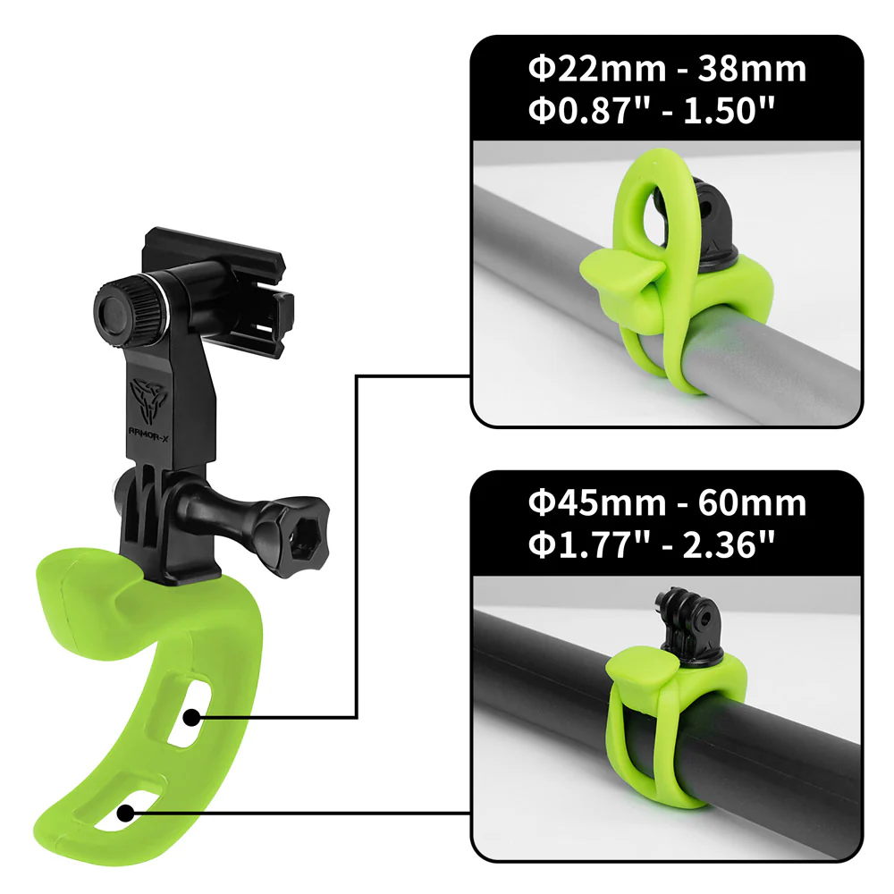 X180K | Elastic Wrap Handlebar Mount | ⌀22-60mm | TYPE-K For ActiveKEY - Image 3