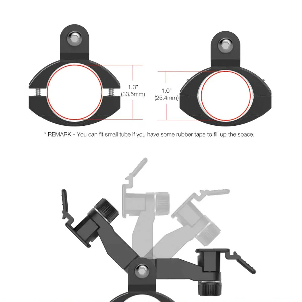 X24K | Premium Aluminum Bar Mount | ⌀26.5-33.5mm | TYPE-K for Active KEY - Image 7