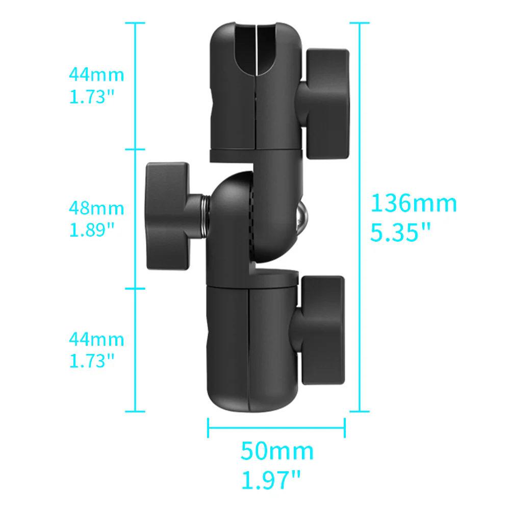 XMA-DSA3 | Double Socket Swivel & Ratchet Arm | 136mm / 5.35" - Image 4