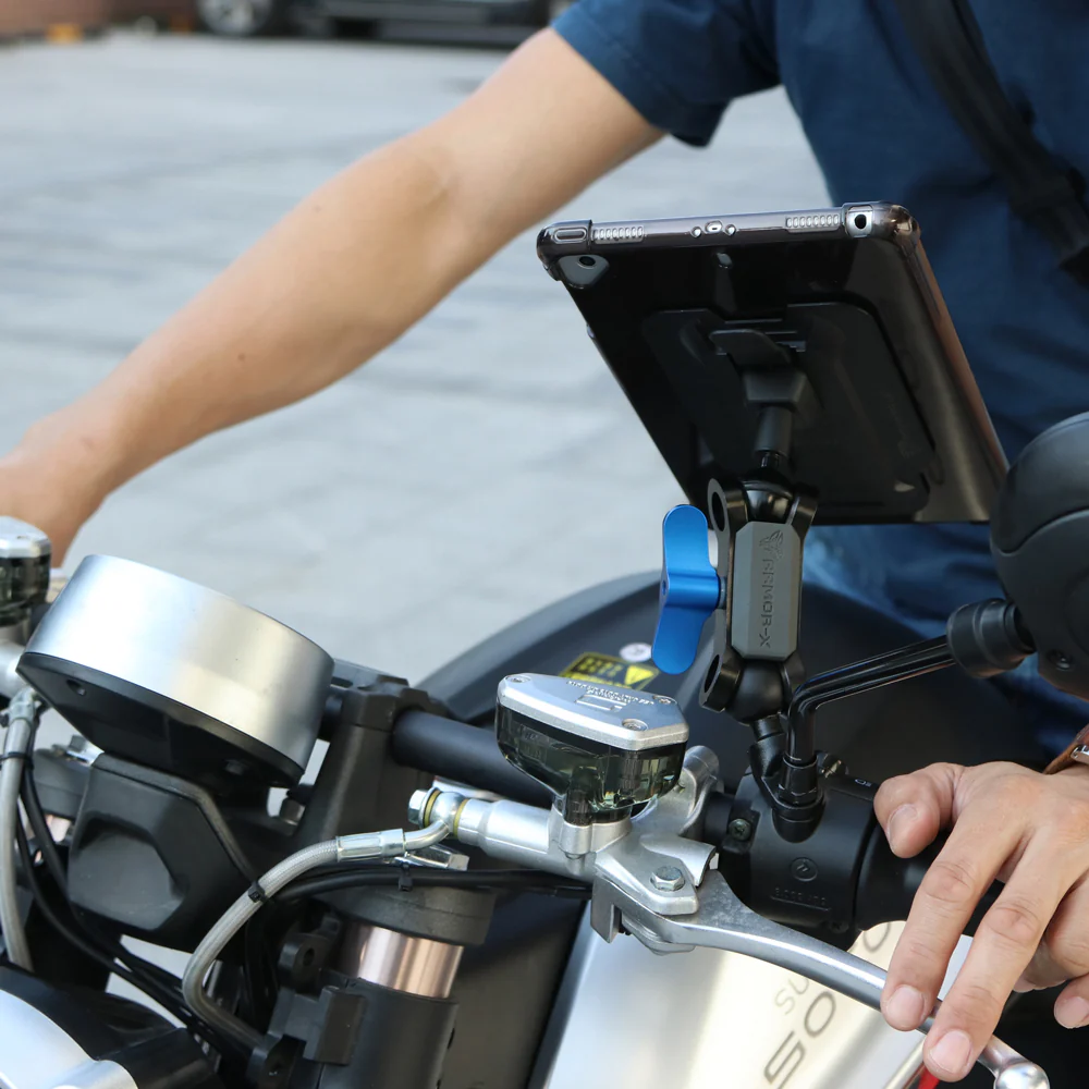 XMA-P19 | Motorcycle Mirror Titled Bolt Head Mount Base - Image 3
