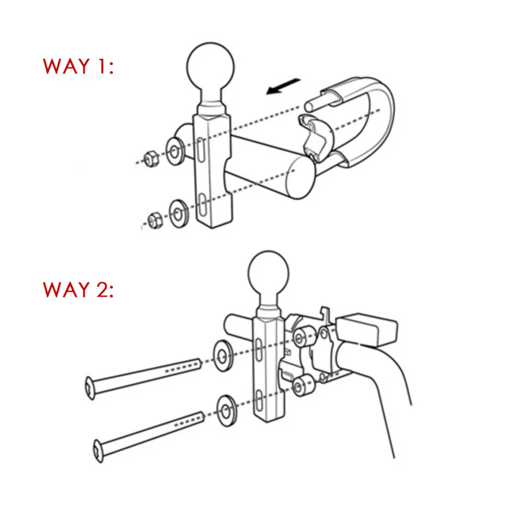 XMA-P34 | Motorcycle Brake / Clutch / Perch Mount Base - Image 4