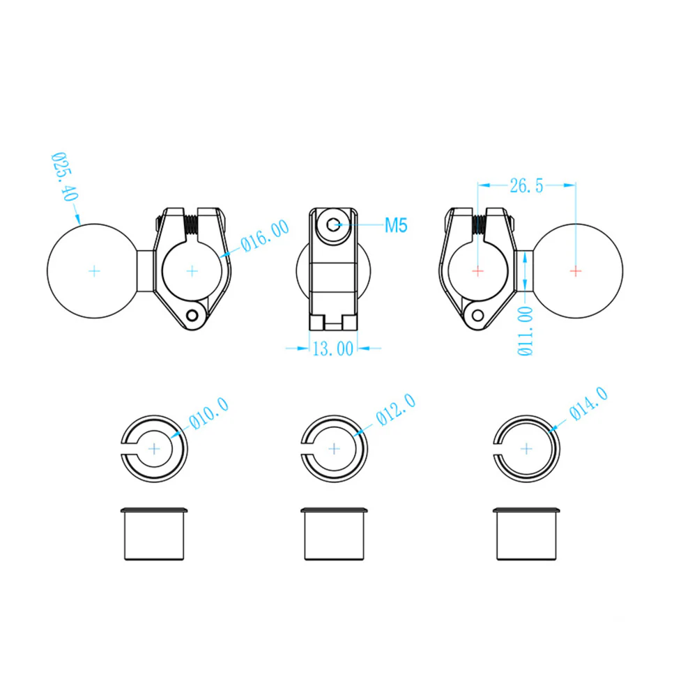 XMA-P36 | Motorcycle Mirror Mount Base - Image 4