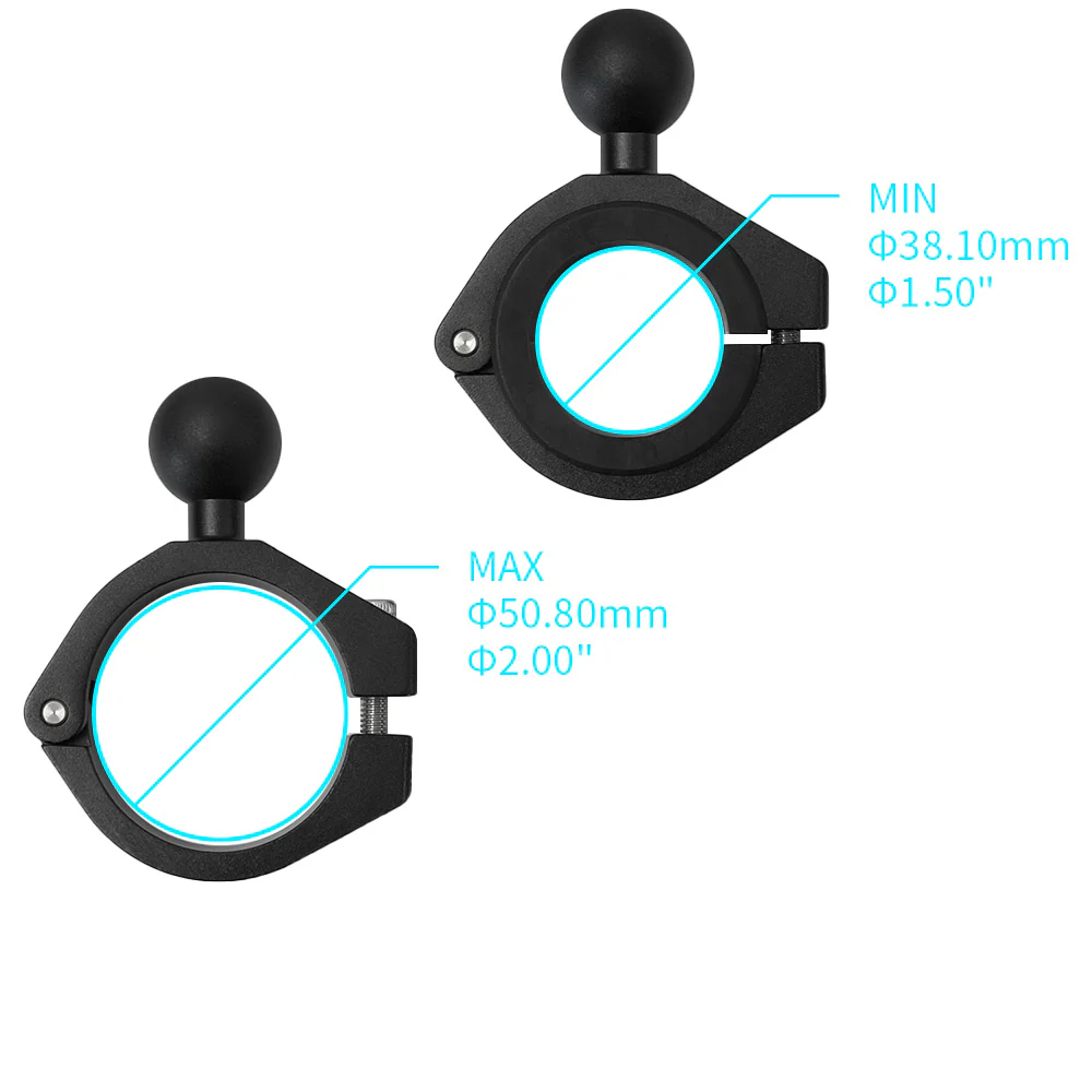 XMA-P55 | Bar Clamp Mount Base | ⌀38-50.80mm - Image 2