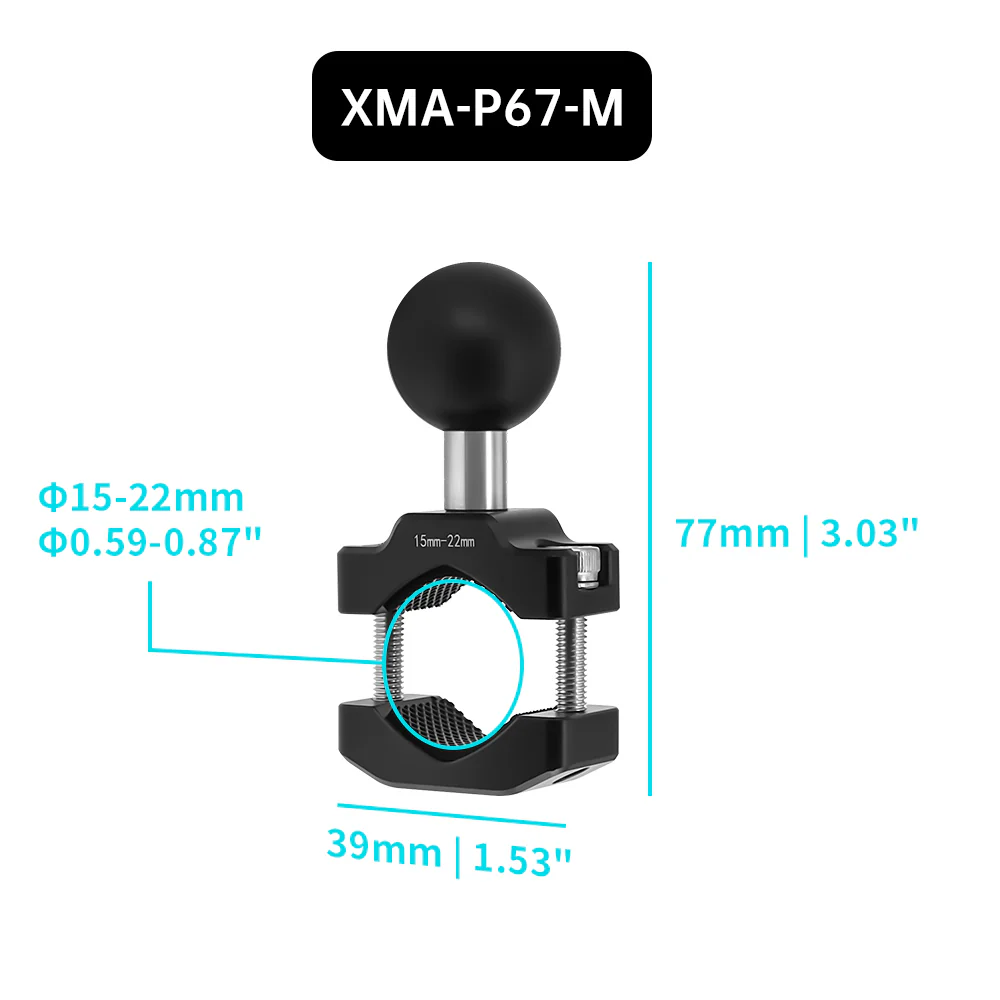 XMA-P67 | Bar Clamp Mount Base | ⌀10-32mm - Image 5