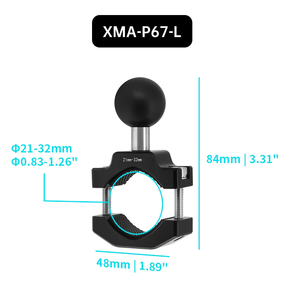 XMA-P67 | Bar Clamp Mount Base | ⌀10-32mm - Image 6