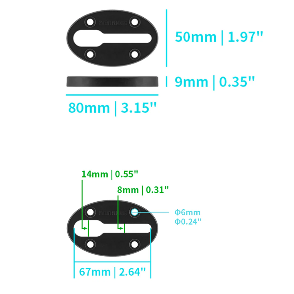 XTR-TK3-S | Track Mount For Kayak | 80mm / 10.15" - Image 2