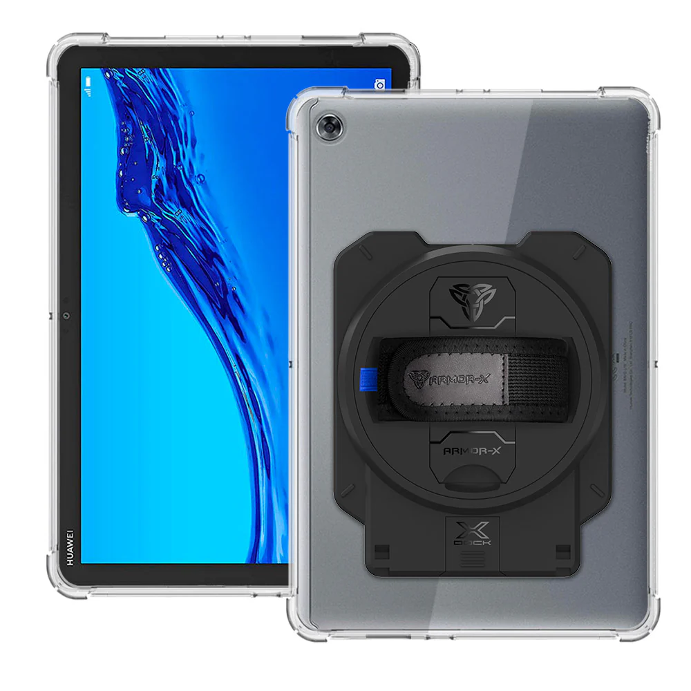 ZAN-HW-M5L*10 | Huawei MediaPad M5 lite 10.1 BAH2-W19 / L09 | 4 Corner Protection Case With X-DOCK Modular Eco-System