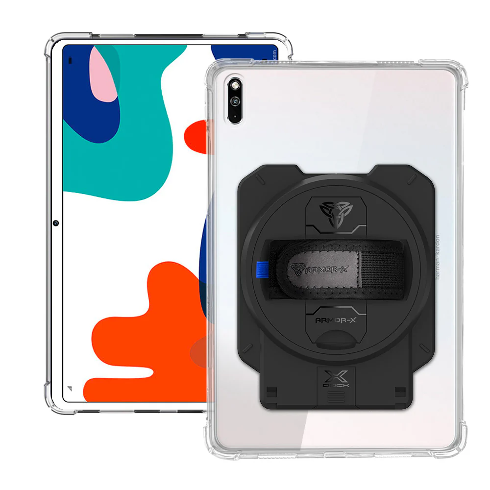 ZAN-HW-MTP_BAH3 | Huawei MatePad 10.4 BAH3-W09 / BAH3-AL00 | 4 Corner Protection Case With X-DOCK Modular Eco-System