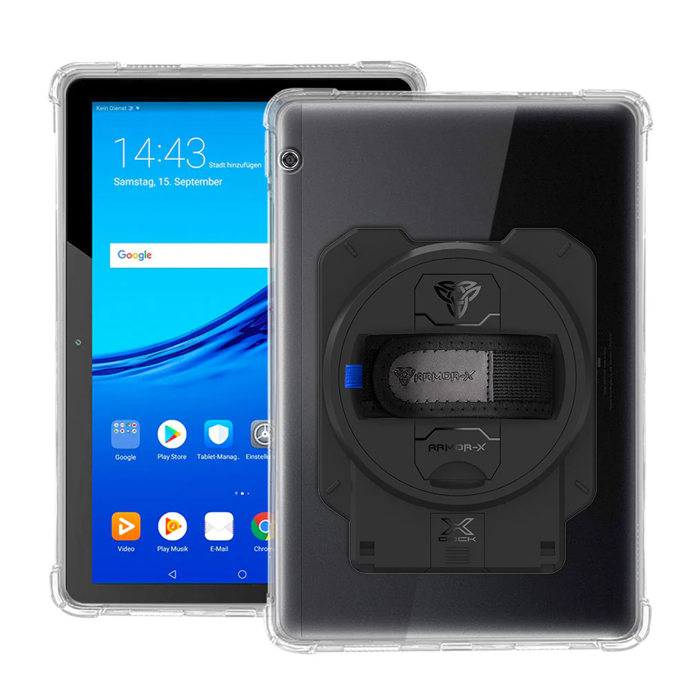 ZAN-HW-T5 | Huawei MediaPad T5 10.1 AGS2-W09/W19 AGS2-L03/L09 | 4 Corner Protection Case With X-DOCK Modular Eco-System