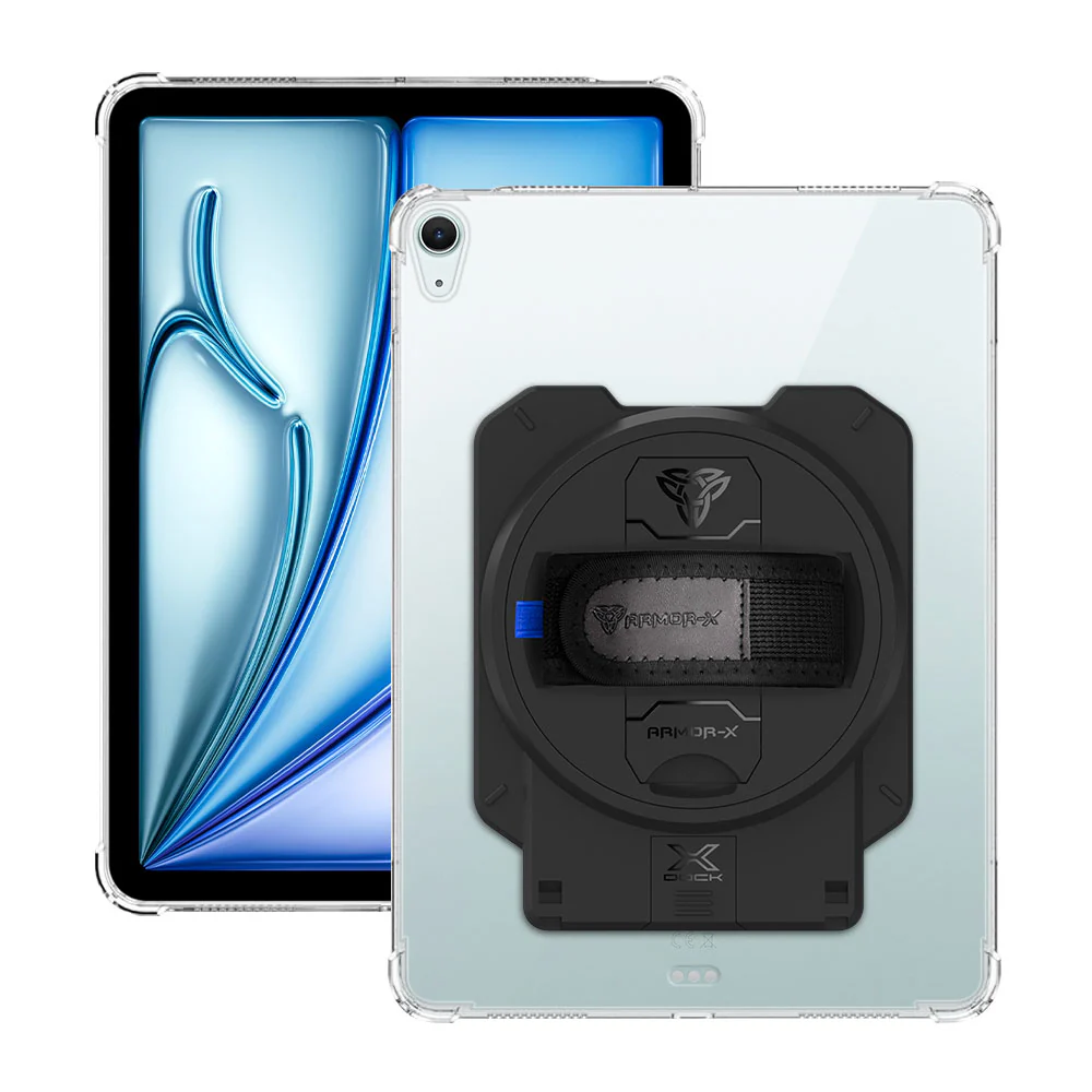ZAN-iPad-A4CL | iPad Air 11 (M2) / (M3) / (M4) | 4 Corner Protection Case With X-DOCK Modular Eco-System