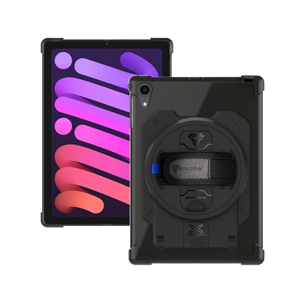 ZAN-iPad-M6 | iPad mini (A17 Pro) | 4 Corner Protection Case With X-DOCK Modular Eco-System