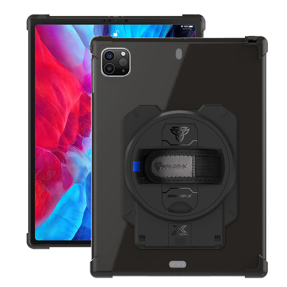 ZAN-iPad-PR7 | iPad Pro 12.9 ( 4th / 5th / 6th Gen. ) 2020 / 2021 / 2022 | 4 Corner Protection Case With X-DOCK Modular Eco-System