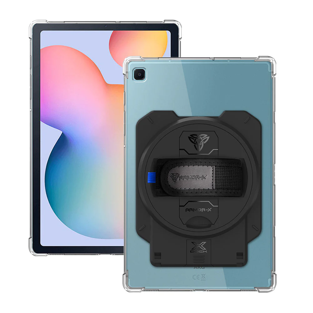 ZAN-SS-P610 | Samsung Galaxy Tab S6 Lite SM-P620 P625 (2024) / SM-P613 P619 (2022) / SM-P610 P615 (2020) | 4 Corner Protection Case With X-DOCK Modular Eco-System