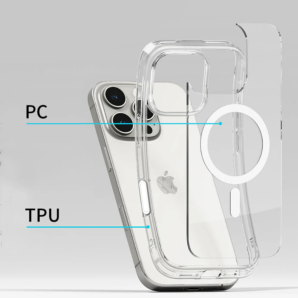 ZMN-IPH-16PRO | iPhone 16 Pro | Clear Protective Case with MagSafe & Camera Control Button - Image 3