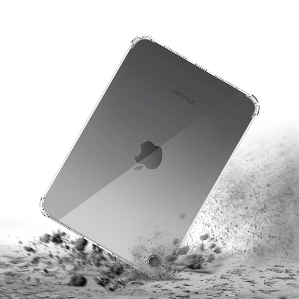 ZN-iPad-M6CL | iPad mini (A17 Pro) | 4 corners reinforced impact protection gel case - Image 5