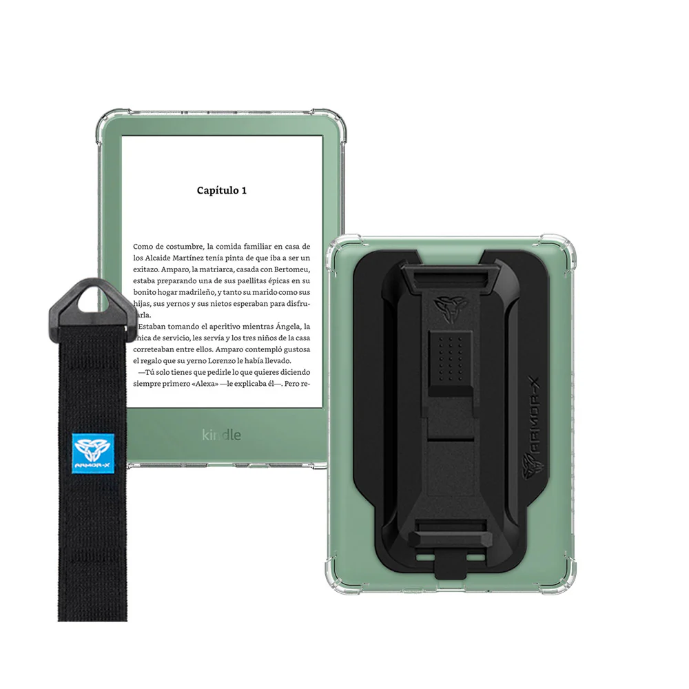 ZXS-AZ-KDG11 | Amazon Kindle (11th generation) 2024 2022 6" / Amazon Kindle 2024 Kids Edition with Touchscreen 6" | 4 corner protection case w/ hand strap kick stand & X-mount