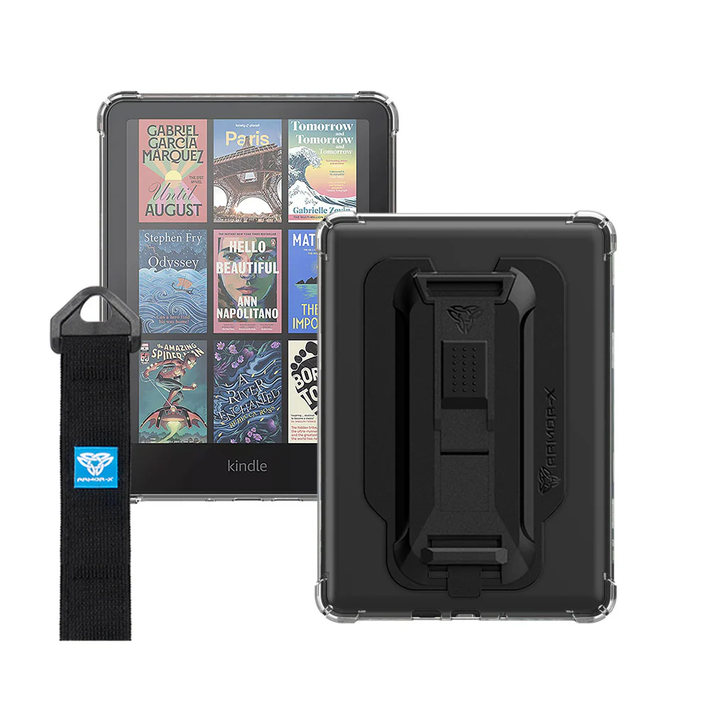 ZXS-AZ-PW6 | Amazon Kindle Paperwhite 6 (12th generation) 2024 / Kindle Colorsoft Signature Edition (1st generation) 2024 7" | 4 corner protection case w/ hand strap kick stand & X-mount - Image 2
