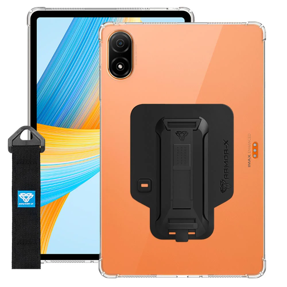 ZXS-HR-V8PRO | Honor Pad V8 Pro ( ROD-W09 ) | 4 corner protection case w/ hand strap kick stand & X-mount - Image 11