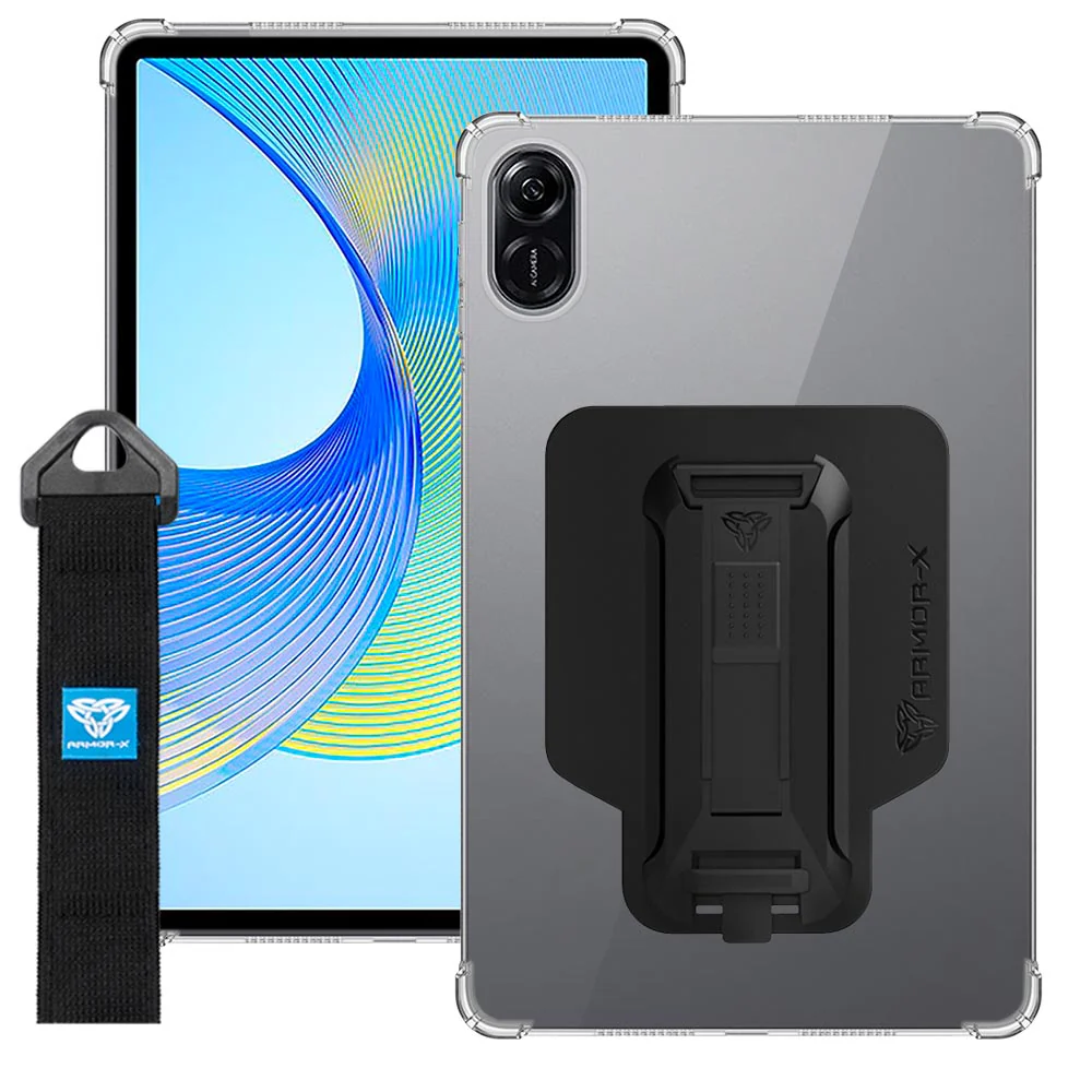 ZXS-HR-X9 | Honor Pad X8 Pro | 4 corner protection case w/ hand strap kick stand & X-mount