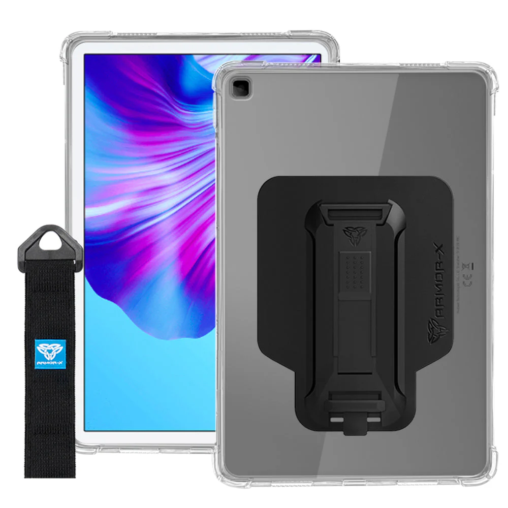 ZXS-HW-HN6 | Honor Pad X8 Lite | 4 corner protection case w/ hand strap kick stand & X-mount