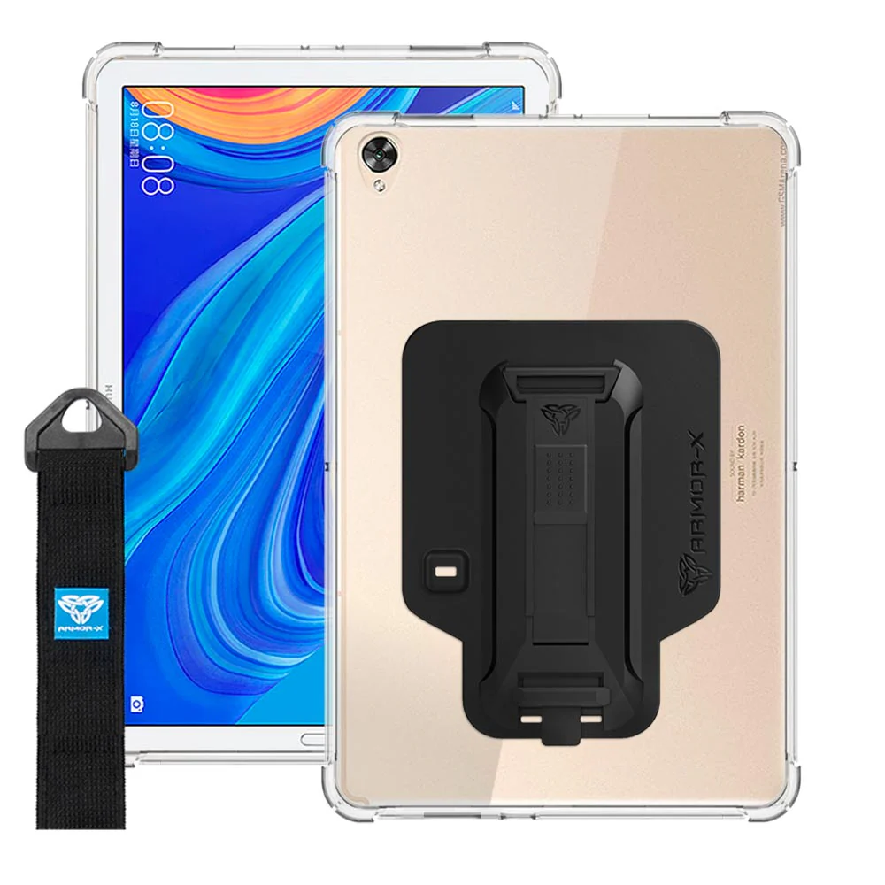 ZXS-HW-M6*10.8 | Huawei MediaPad M6 10.8 | 4 corner protection case w/ hand strap kick stand & X-mount - Image 11